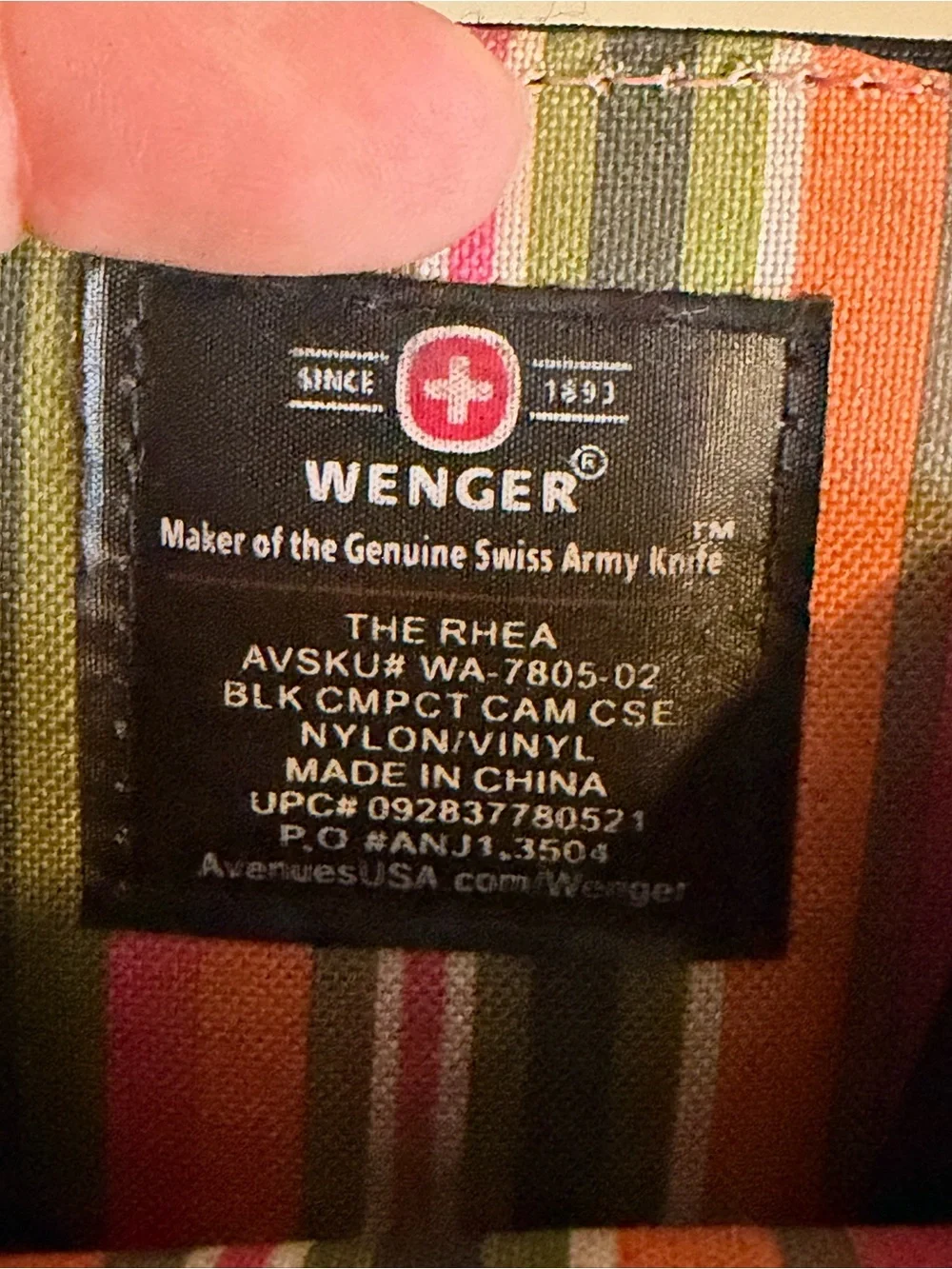Wenger The Rhea Belt Case Pink Stitch Swiss Army Nylon Vinyl Camera Case